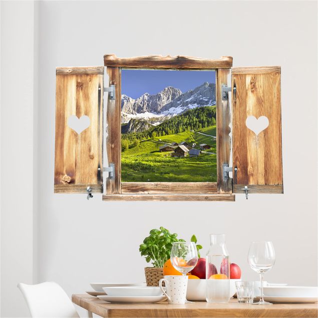 Kök dekoration Window With Heart Styria Alpine Meadow