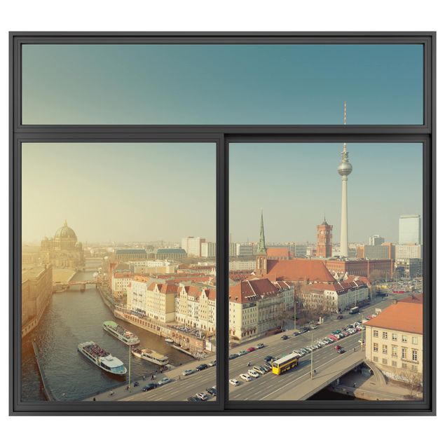 Kök dekoration Window Black Berlin Morning