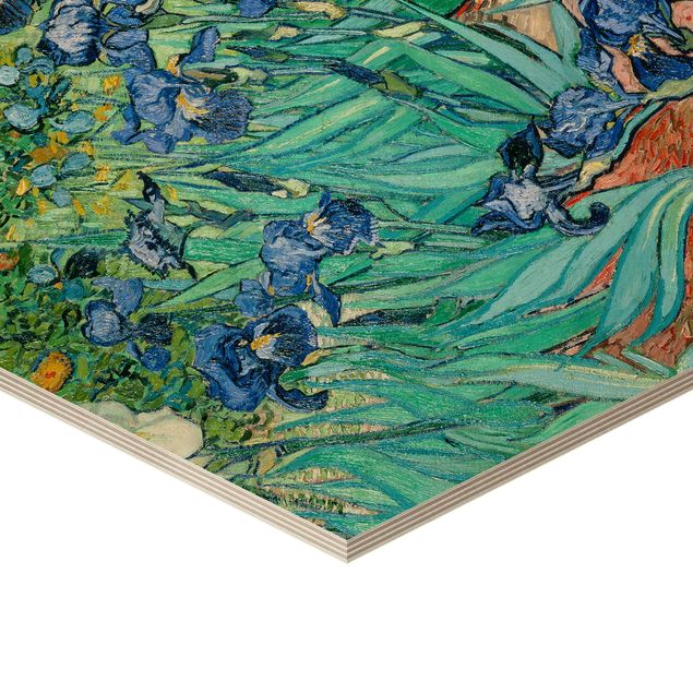 Trätavlor blommor  Vincent Van Gogh - Iris