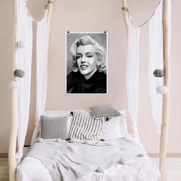 Posters svart och vitt Marilyn In Private
