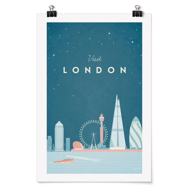 Tavlor arkitektur och skyline Travel Poster - London