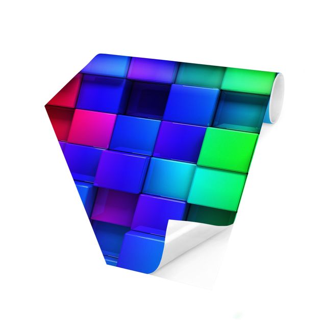 Mönstertapet 3D Cubes