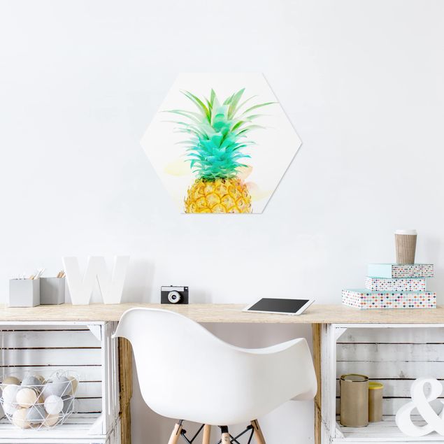 Tavlor modernt Pineapple Watercolour