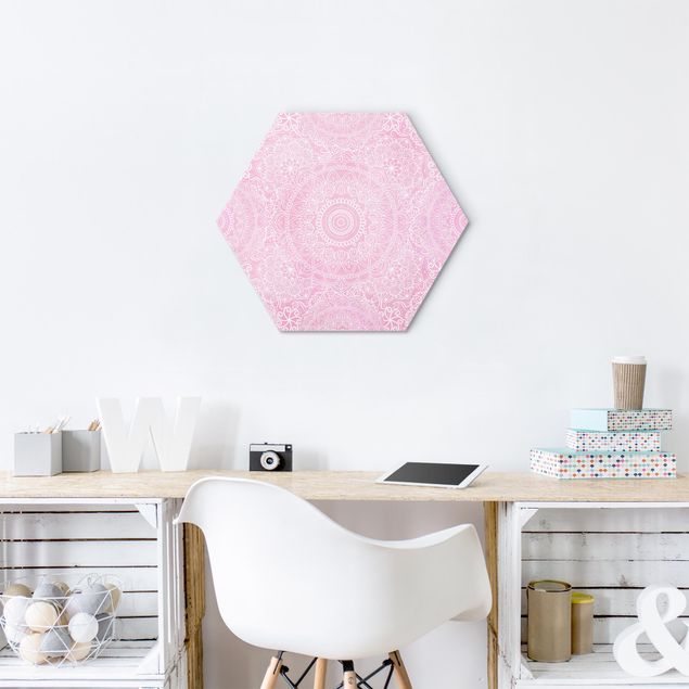 Tavlor mandalas Pattern Mandala Light Pink