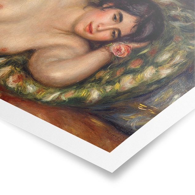 Posters konstutskrifter Auguste Renoir - Lying female Nude (Gabrielle)