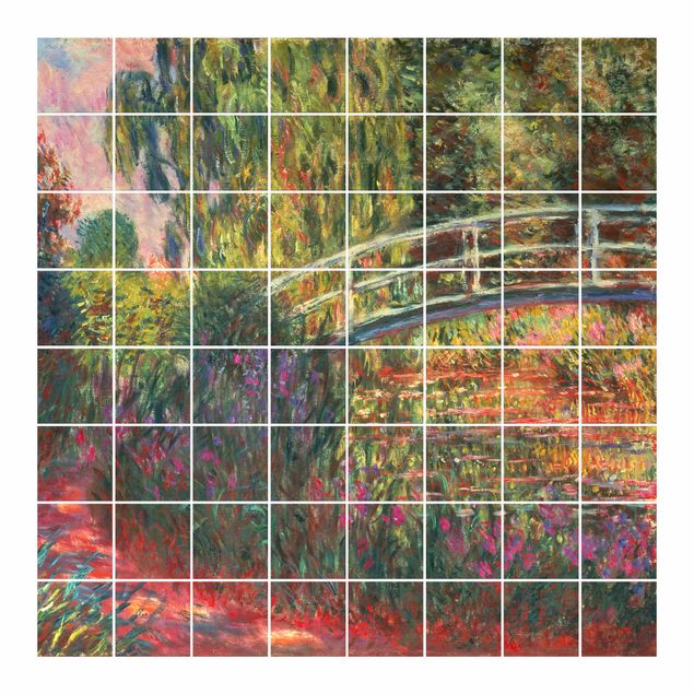 Kakel klistermärken Claude Monet - Japanese Bridge In The Garden Of Giverny