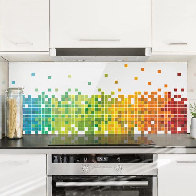 Kök dekoration Pixel Rainbow