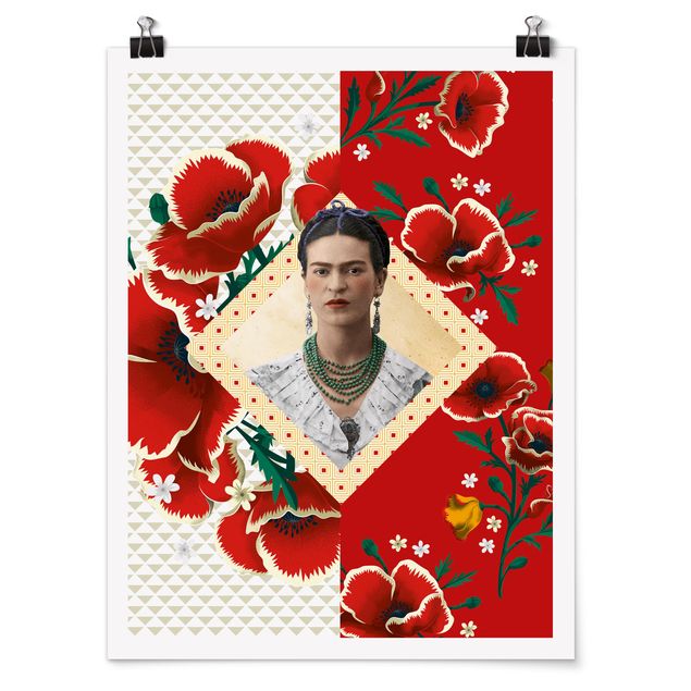 Posters blommor  Frida Kahlo - Poppies