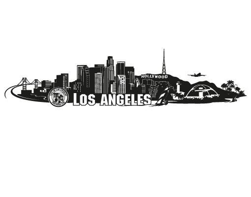 Wallstickers ram No.FB103 Los Angeles Skyline