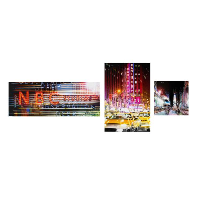 Tavlor arkitektur och skyline Times Square City Lights