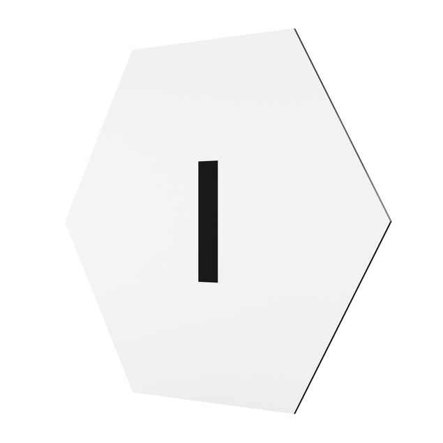 Hexagonala tavlor Letter White I