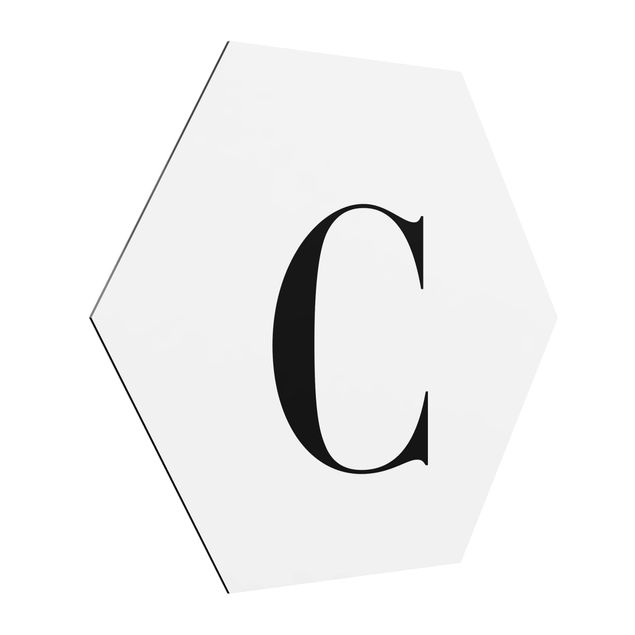 Tavlor modernt Letter Serif White C