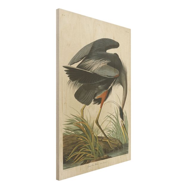 Kök dekoration Vintage Board Blue Heron