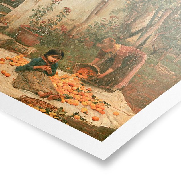 Tavlor konstutskrifter John William Waterhouse - The Orange Pickers