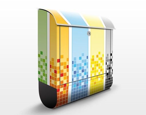 Brevlådor färgglada Pixel Mix