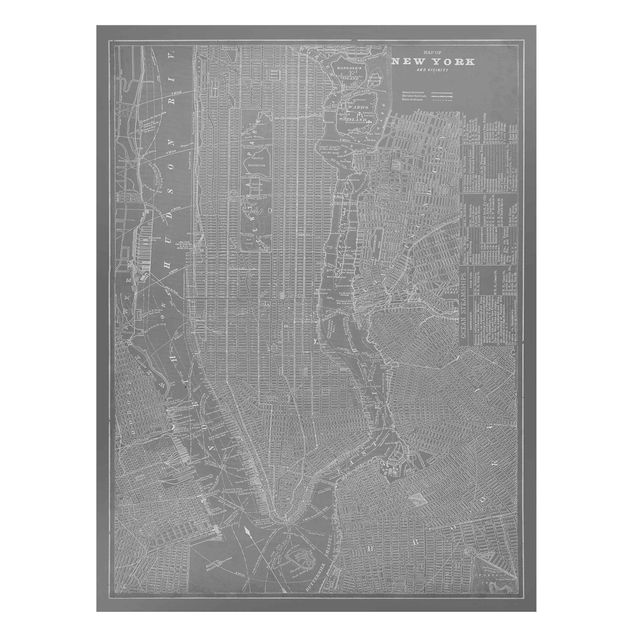 Tavlor New York Vintage Map New York Manhattan