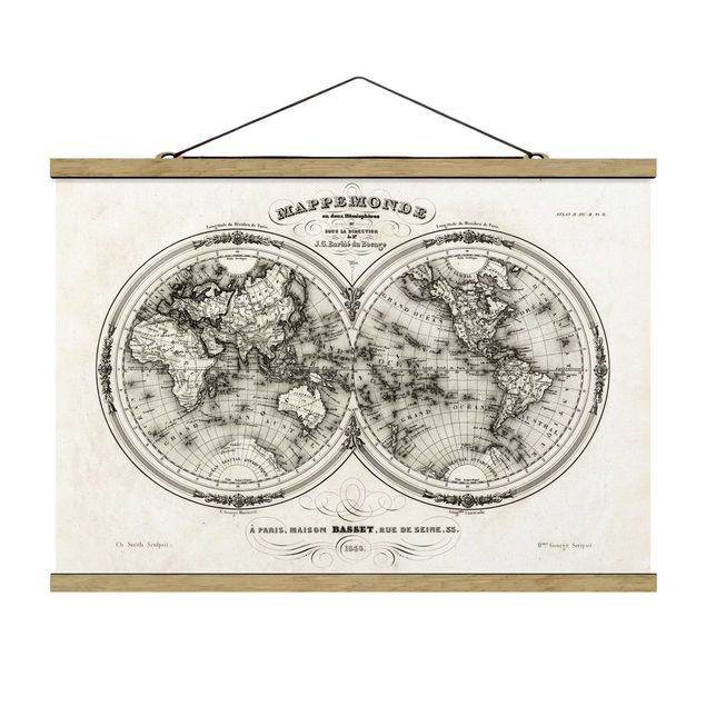 Tavlor vintage World Map - French Map Of The Cap Region Of 1848