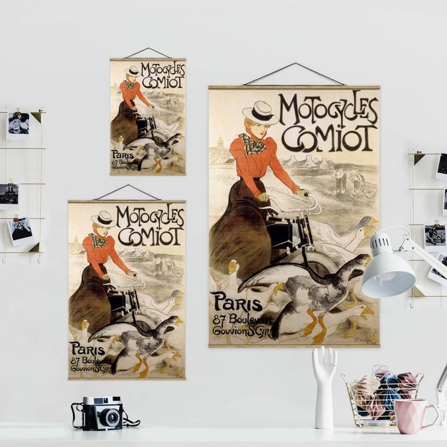 Tavlor porträtt Théophile Steinlen - Poster For Motor Comiot