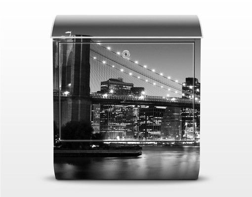 Brevlådor grått Brooklyn Bridge in New York II