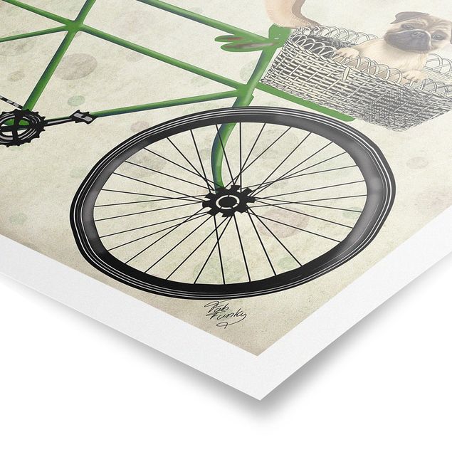 Posters djur Cycling - Boobs On Bike