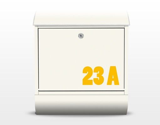 Brevlådor beige no.JS316 Customised text Yellow To Beige 39x46x13cm