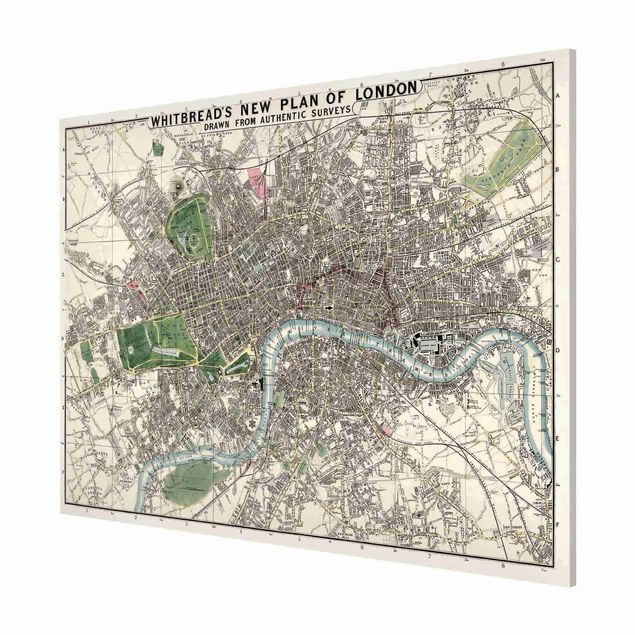 Tavlor arkitektur och skyline Vintage Map London