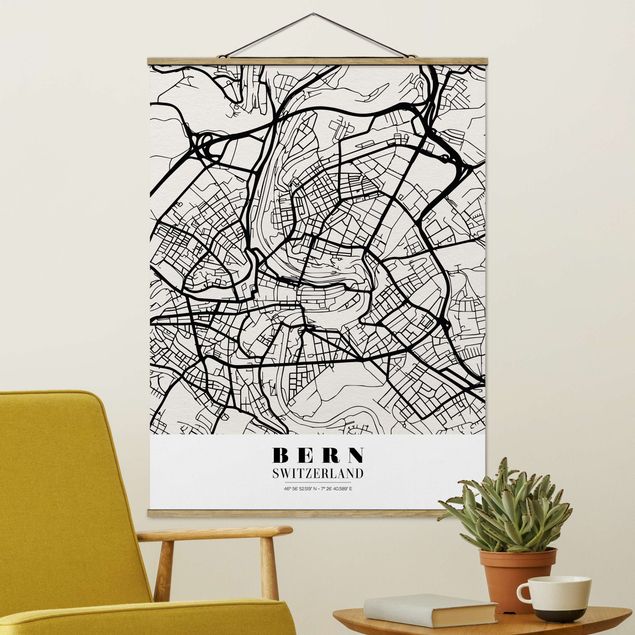 Kök dekoration Bern City Map - Classical