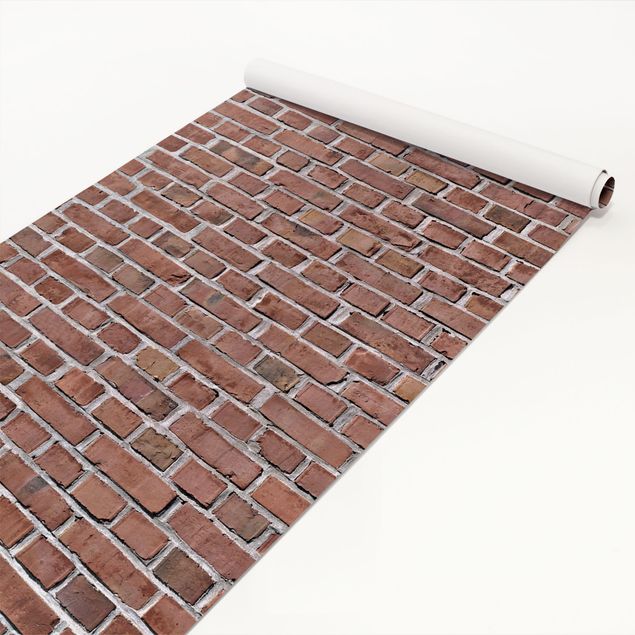 Möbelfolier skåp Brick Tiles Red