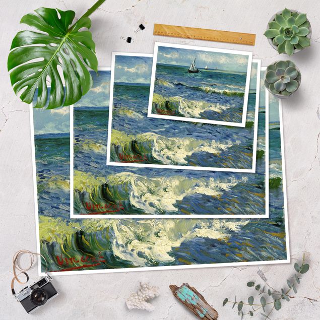Tavlor stränder Vincent Van Gogh - Seascape Near Les Saintes-Maries-De-La-Mer