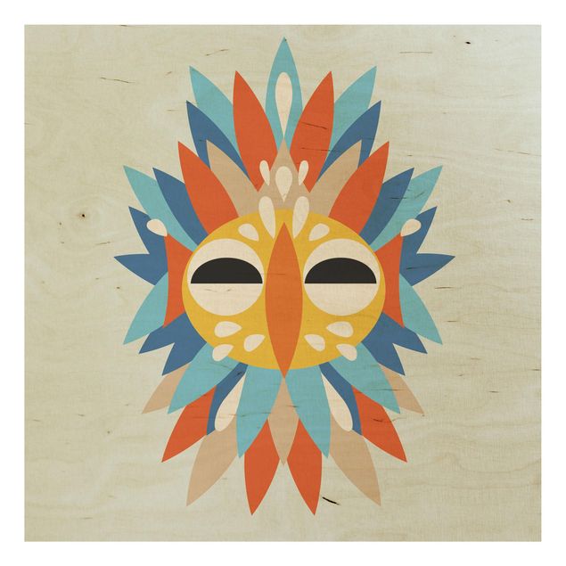 Tavlor muah Collage Ethnic Mask - Parrot