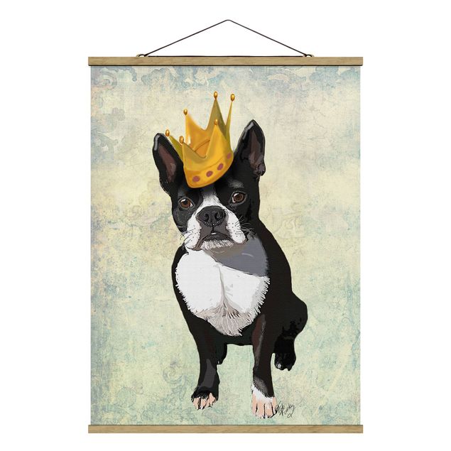 Tavlor modernt Animal Portrait - Terrier King