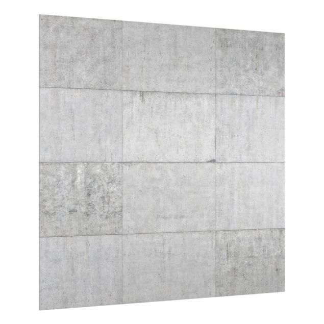 Stänkskydd kök glas sten utseende Concrete Tile Look Grey