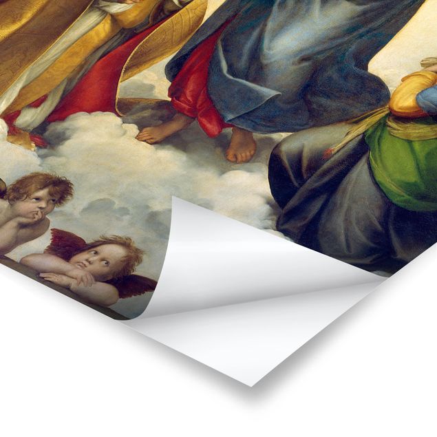 Tavlor porträtt Raffael - The Sistine Madonna