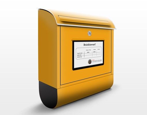 Brevlådor gul Mailbox