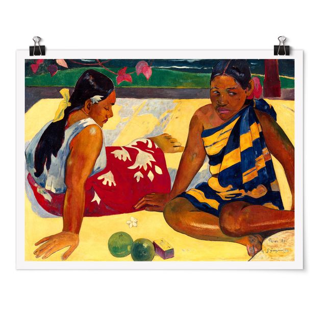Konststilar Paul Gauguin - Parau Api (Two Women Of Tahiti)