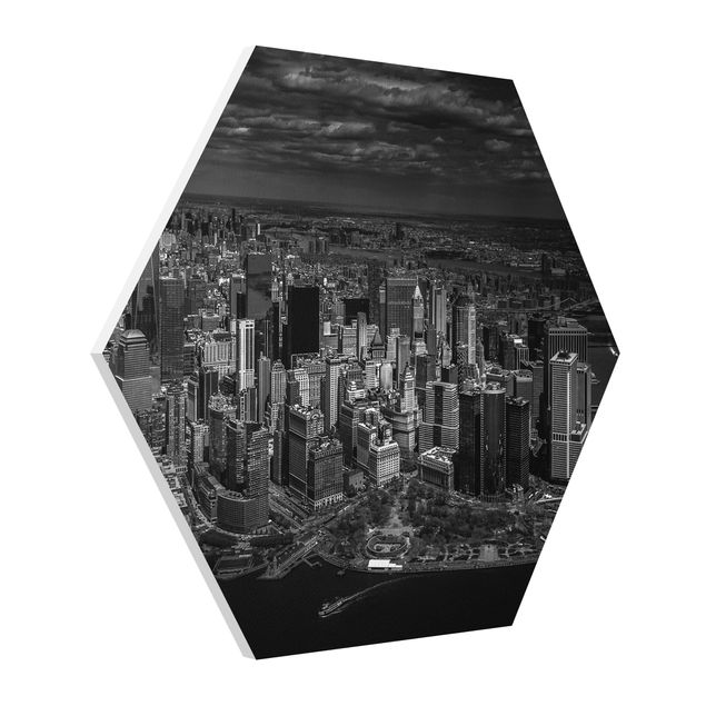 Tavlor modernt New York - Manhattan From The Air