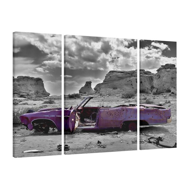 Canvastavlor vintage Pink Cadillac