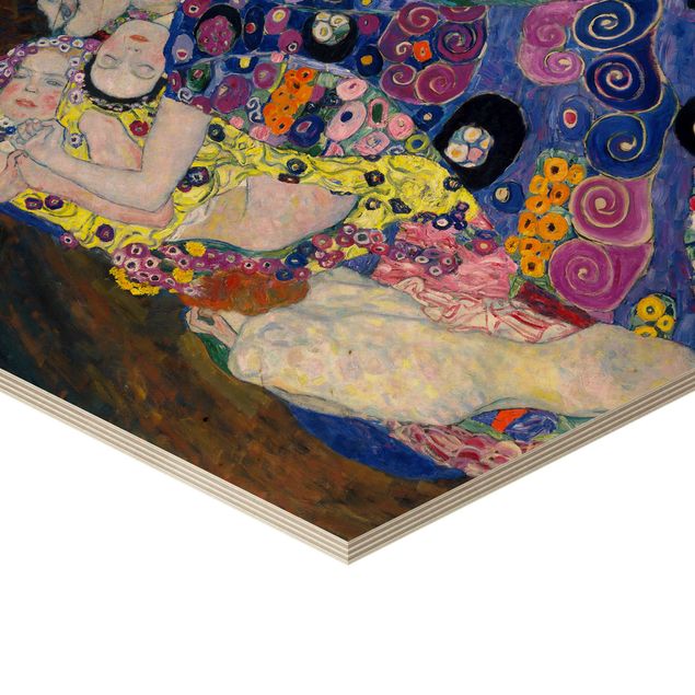 Hexagonala tavlor Gustav Klimt - The Virgin