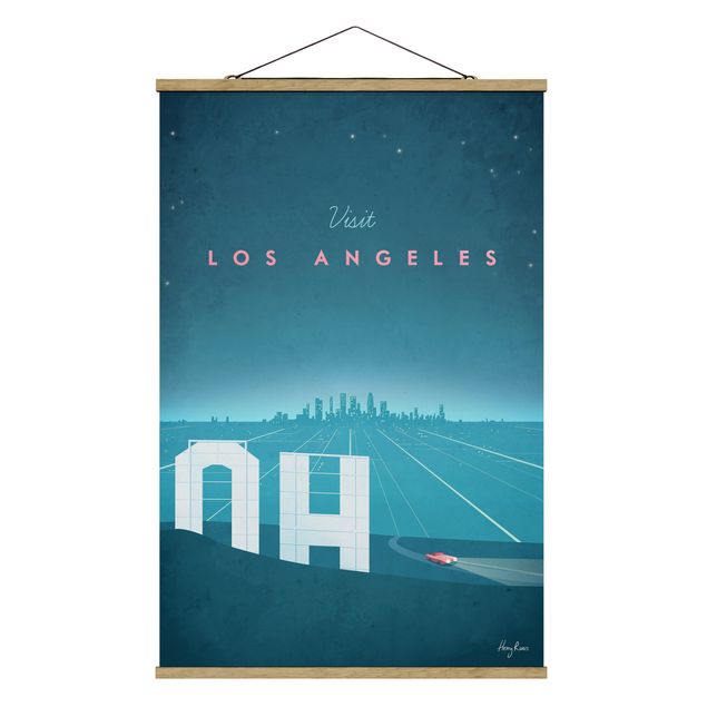 Tavlor retro Travel Poster - Los Angeles