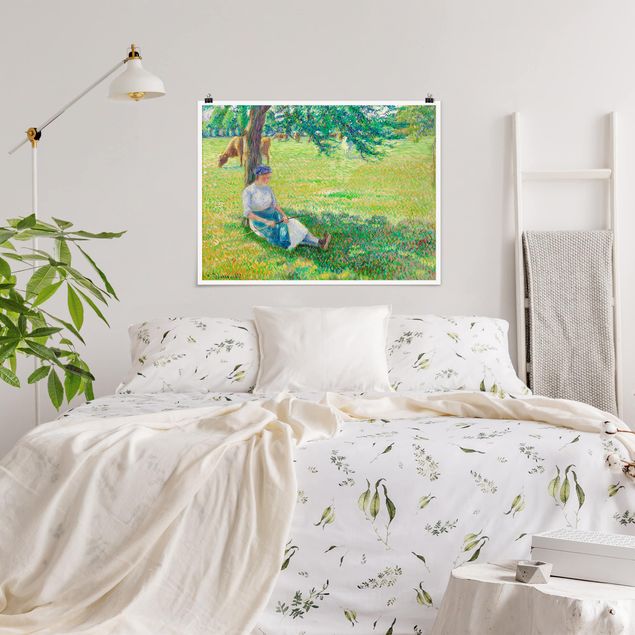 Konststilar Pointillism Camille Pissarro - Cowgirl, Eragny