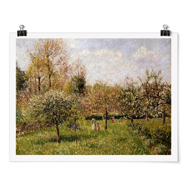 Konststilar Post Impressionism Camille Pissarro - Spring In Eragny