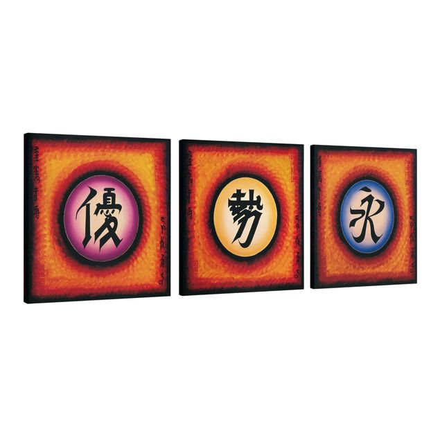 Tavlor modernt Chinese Characters Trio