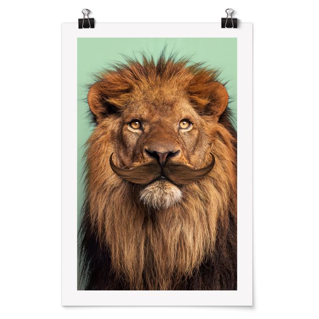 Posters konstutskrifter Lion With Beard