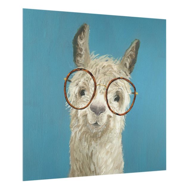 glasskivor kök Lama With Glasses I