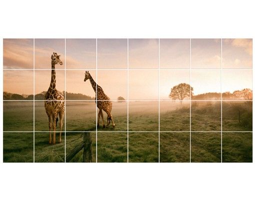 Kakel klistermärken Surreal Giraffes