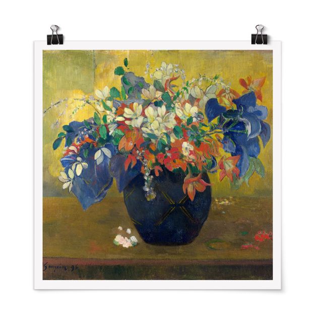 Konstutskrifter Paul Gauguin - Flowers in a Vase
