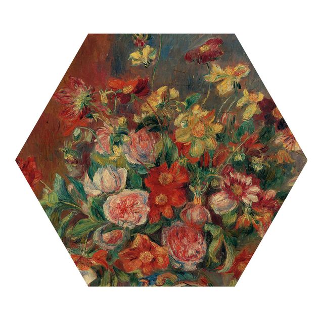 Trätavlor blommor  Auguste Renoir - Flower vase