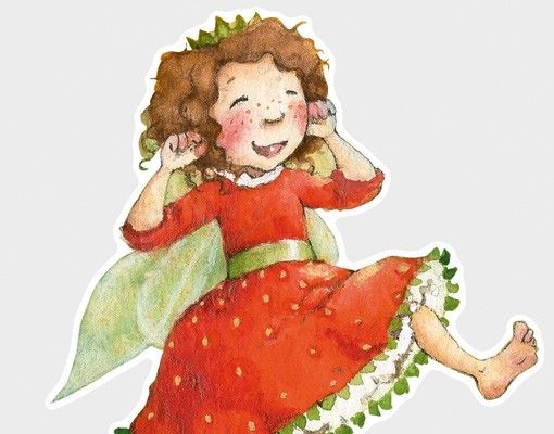 adesivos de parede No.677 Little Strawberry Strawberry Fairy - A Sunny Day