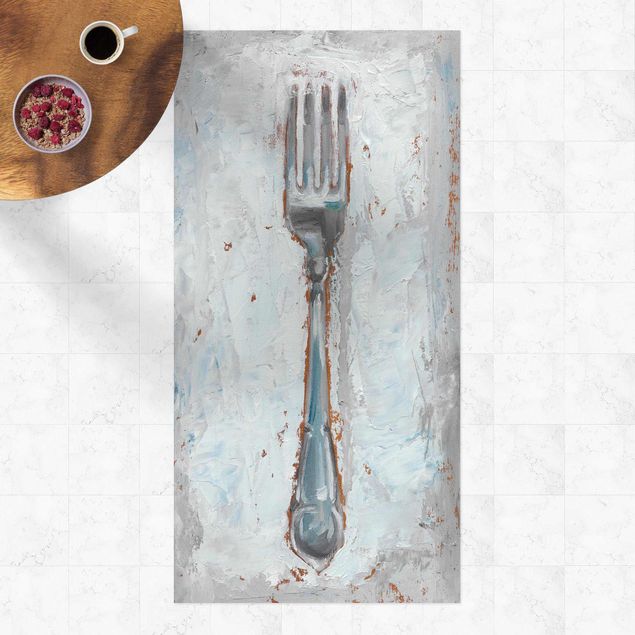 utomhusmatta Impressionistic Cutlery - Fork