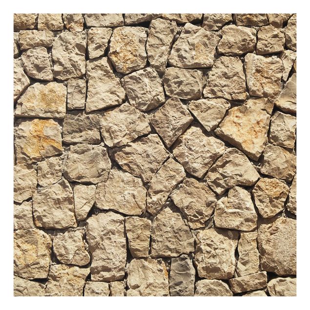 glasskiva kök Old Wall Of Paving Stone